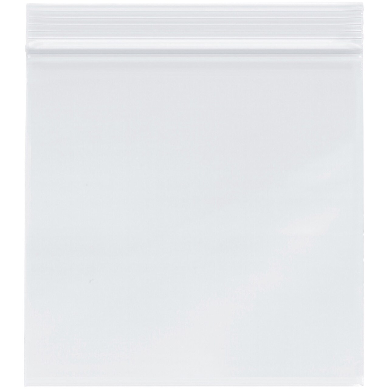 Plymor 6" x 6", 4 Mil Heavy Duty Zipper Reclosable Plastic Bags